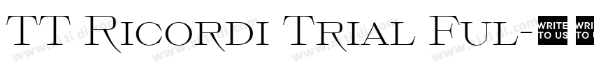 TT Ricordi Trial Ful字体转换
